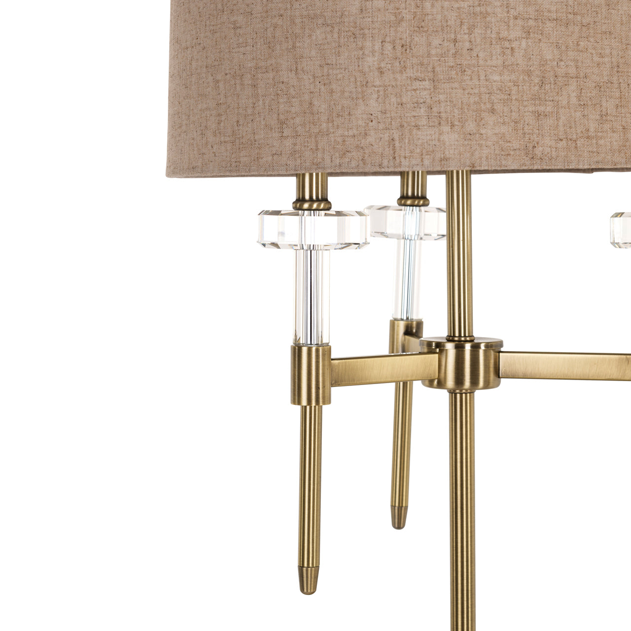 Richmond Interiors Tischlampe Josie brushed gold Tischlampe Richmond Interiors