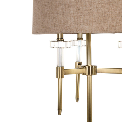 Richmond Interiors Tischlampe Josie brushed gold Tischlampe Richmond Interiors