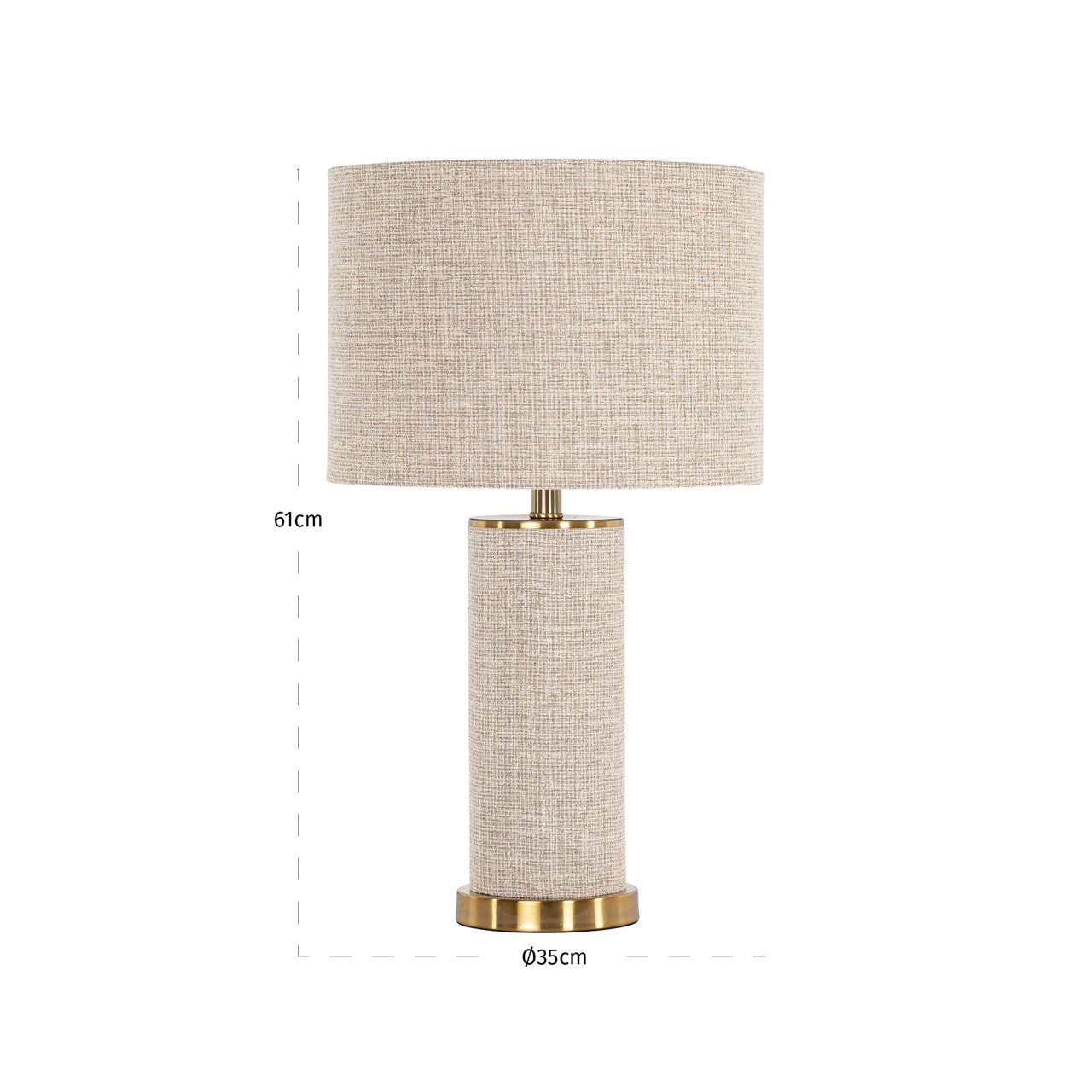 Richmond Interiors Tischlampe Joline beige Tischlampe Richmond Interiors
