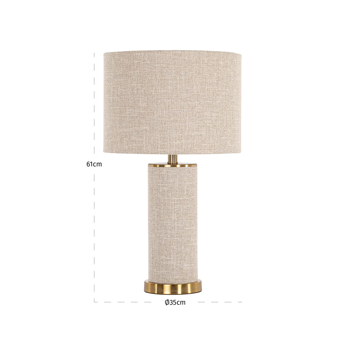 Richmond Interiors Tischlampe Joline beige Richmond Interiors