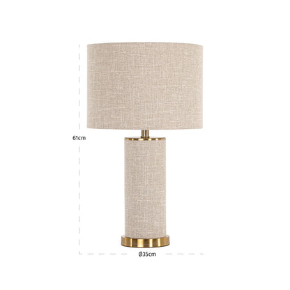 Richmond Interiors Tischlampe Joline beige Richmond Interiors