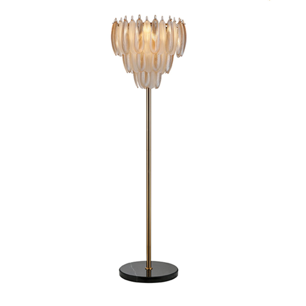Richmond Interiors Stehlampe Chloe brass antique Stehlampe Richmond Interiors