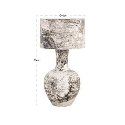 Richmond Interiors Tischlampe Cecile black/white Tischlampe Richmond Interiors