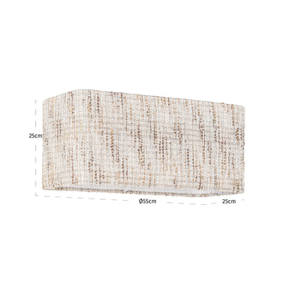 Richmond Interiors Lampenschirm Filou cream coco rectangle large Lampenschirm Richmond Interiors