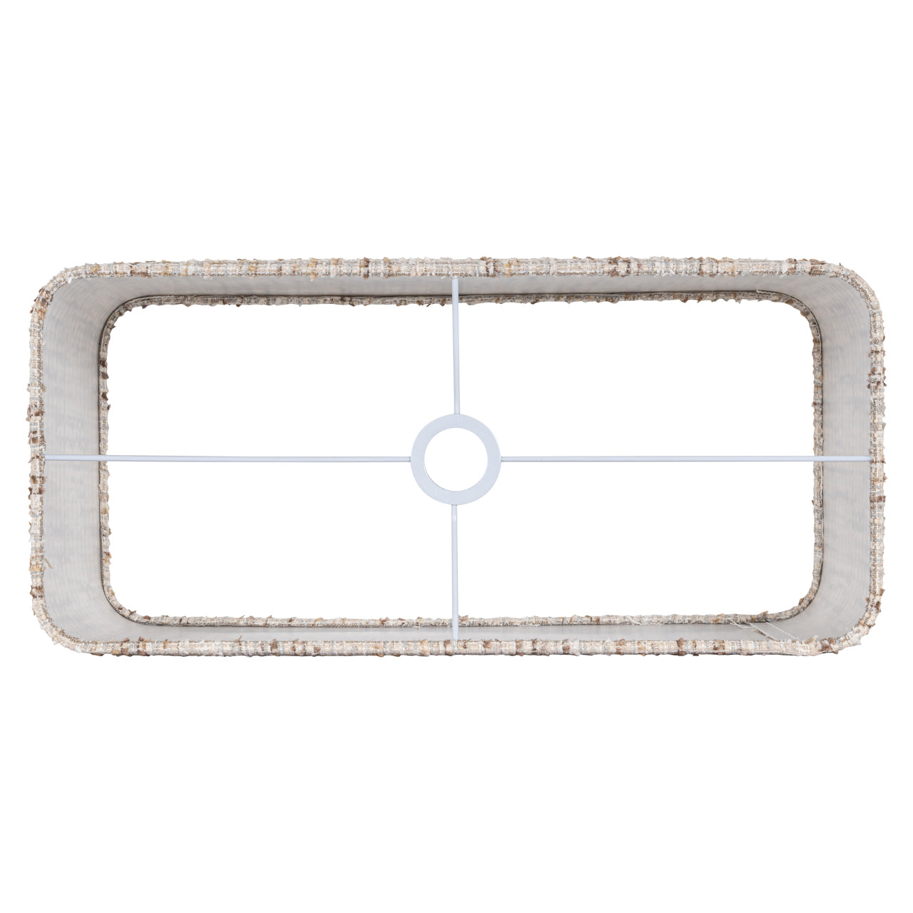Richmond Interiors Lampenschirm Filou cream coco rectangle large Lampenschirm Richmond Interiors
