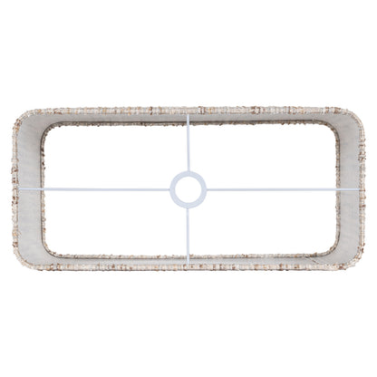 Richmond Interiors Lampenschirm Filou cream coco rectangle large Lampenschirm Richmond Interiors