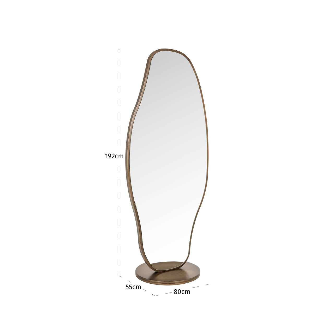 Richmond Interiors Spiegel Jalyce brushed gold Spiegel Richmond Interiors