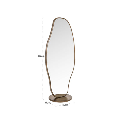 Richmond Interiors Spiegel Jalyce brushed gold Spiegel Richmond Interiors