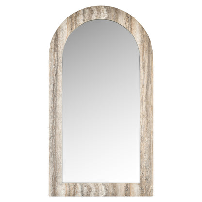 Richmond Interiors Spiegel Calvo grey faux travertine Spiegel Richmond Interiors
