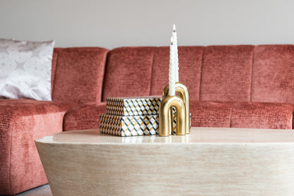 Richmond Interiors Couchtisch Fictus beige 125 Couchtisch Richmond Interiors