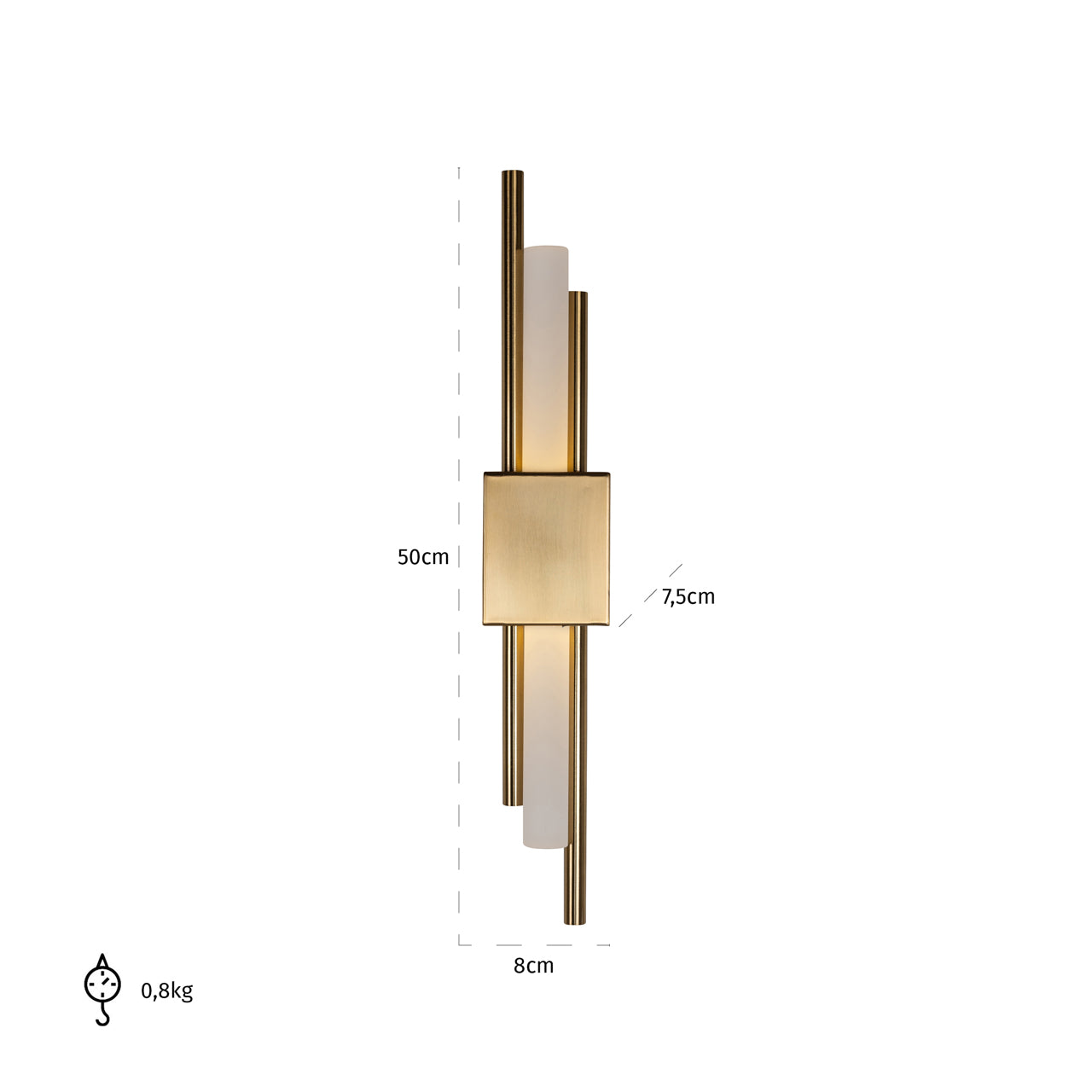 Richmond Interiors Wandlampe Mylas gold Wandlampe Richmond Interiors