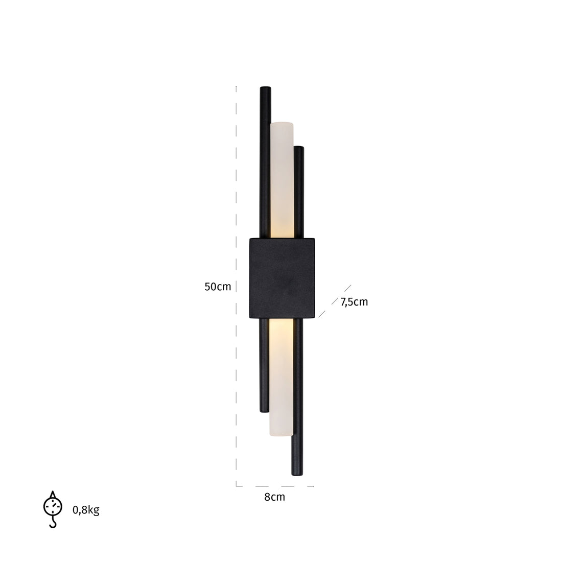 Richmond Interiors Wandlampe Mylas black Wandlampe Richmond Interiors