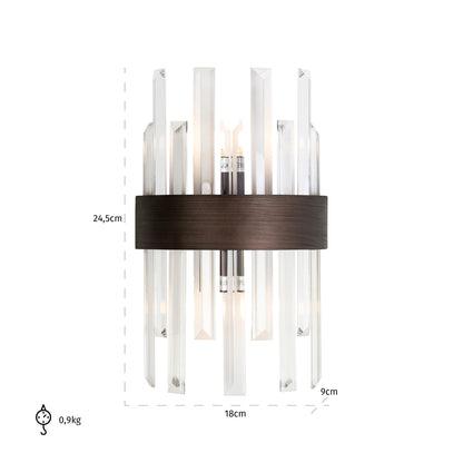 Richmond Interiors Wandlampe Avan bronze Wandlampe Richmond Interiors