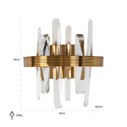 Richmond Interiors Wandlampe Brigh gold Wandlampe Richmond Interiors