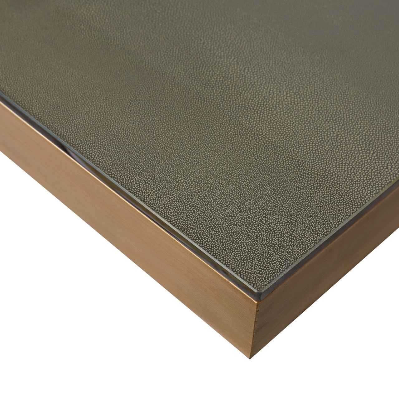 Richmond Interiors Esstisch Bloomville brass shagreen incl. glass top 230