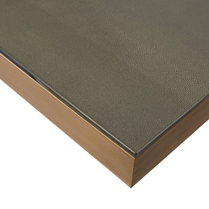 Richmond Interiors Esstisch Bloomville brass shagreen incl. glass top 230
