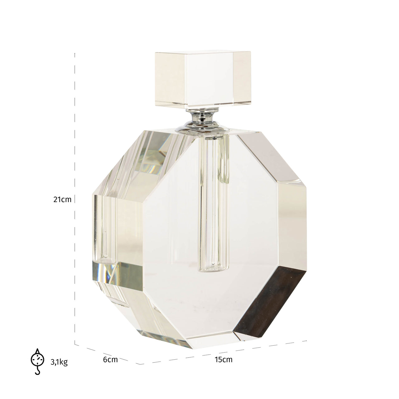 Richmond Interiors Dekoratives Objekt Crystal perfume bottle Dekoratives Objekt Richmond Interiors