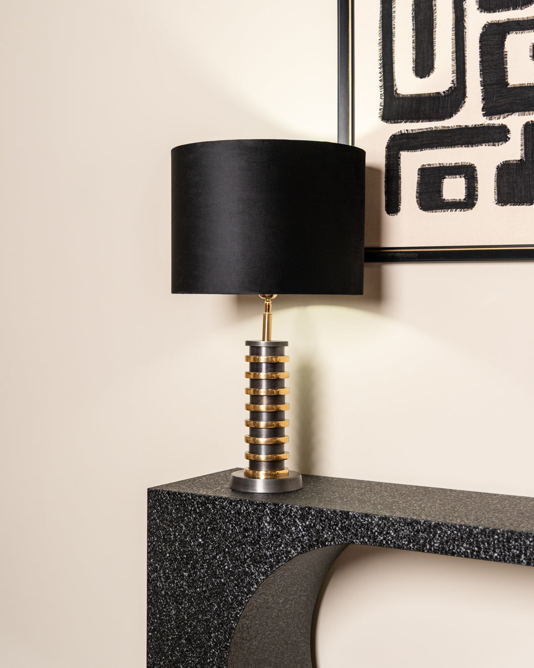 Richmond Interiors Konsole Alexander Jones black/gold (Bazel) Konsole Richmond Interiors