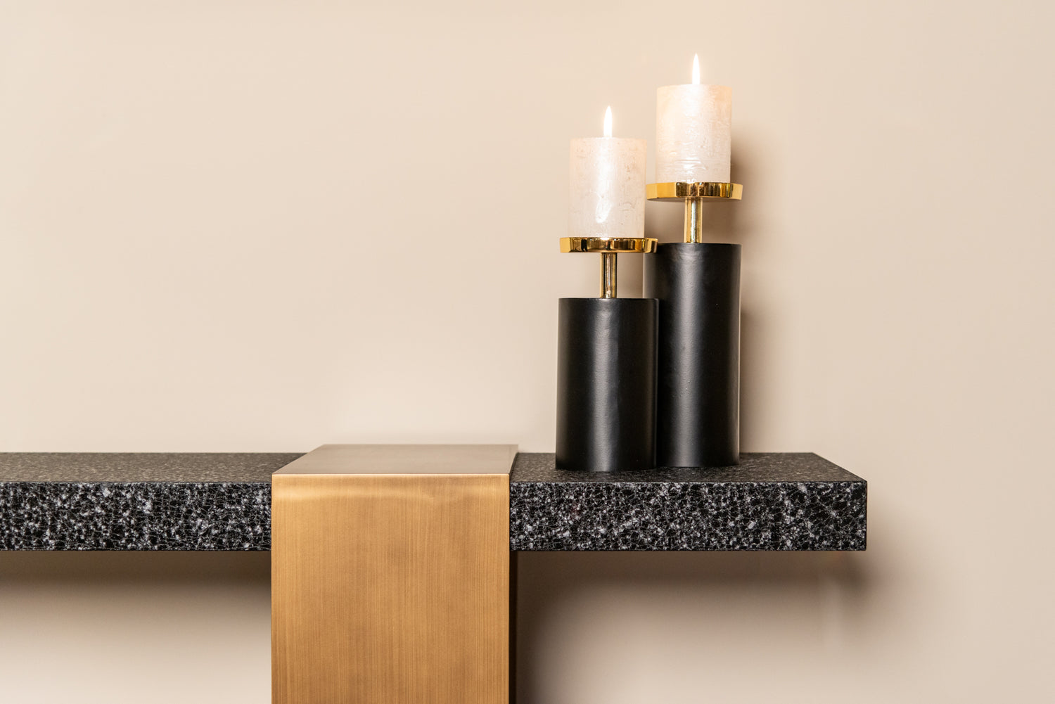Richmond Interiors Konsole Alexander Jones black/gold (Bazel) Konsole Richmond Interiors