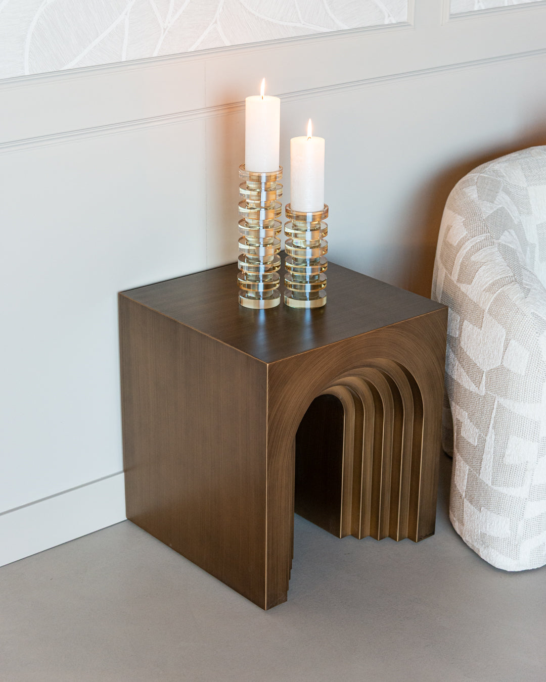 Richmond Interiors Beistelltisch Vevey brushed gold Beistelltisch Richmond Interiors