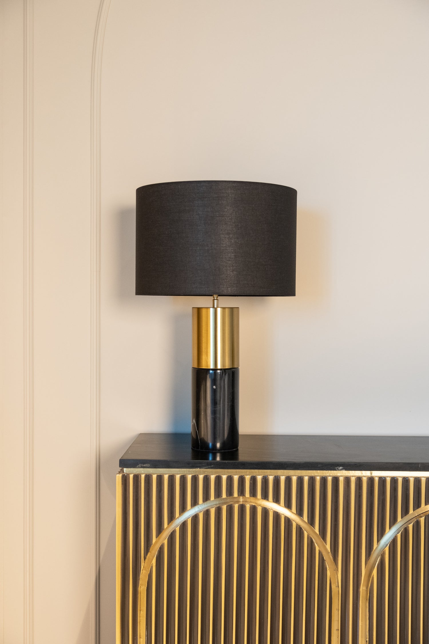 Richmond Interiors Sideboard Les Arcs brushed gold Sideboard Richmond Interiors
