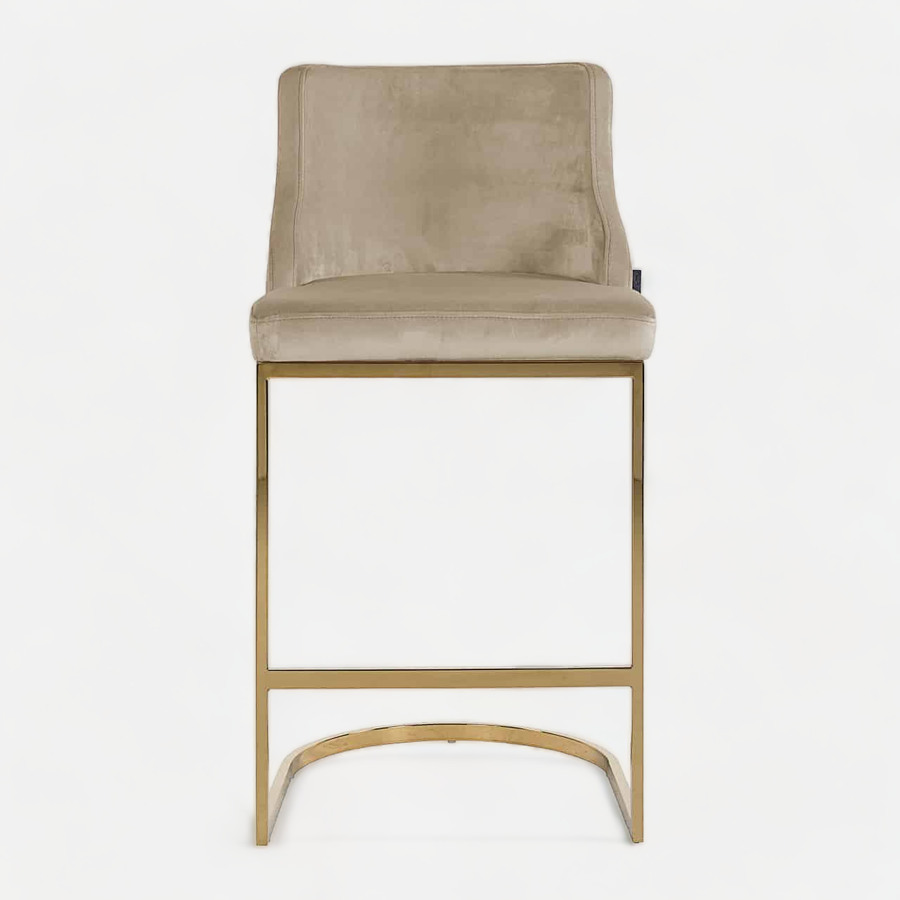 Richmond Interiors - Barhocker Bolton Khaki Samt / Gold Barhocker Richmond Interiors