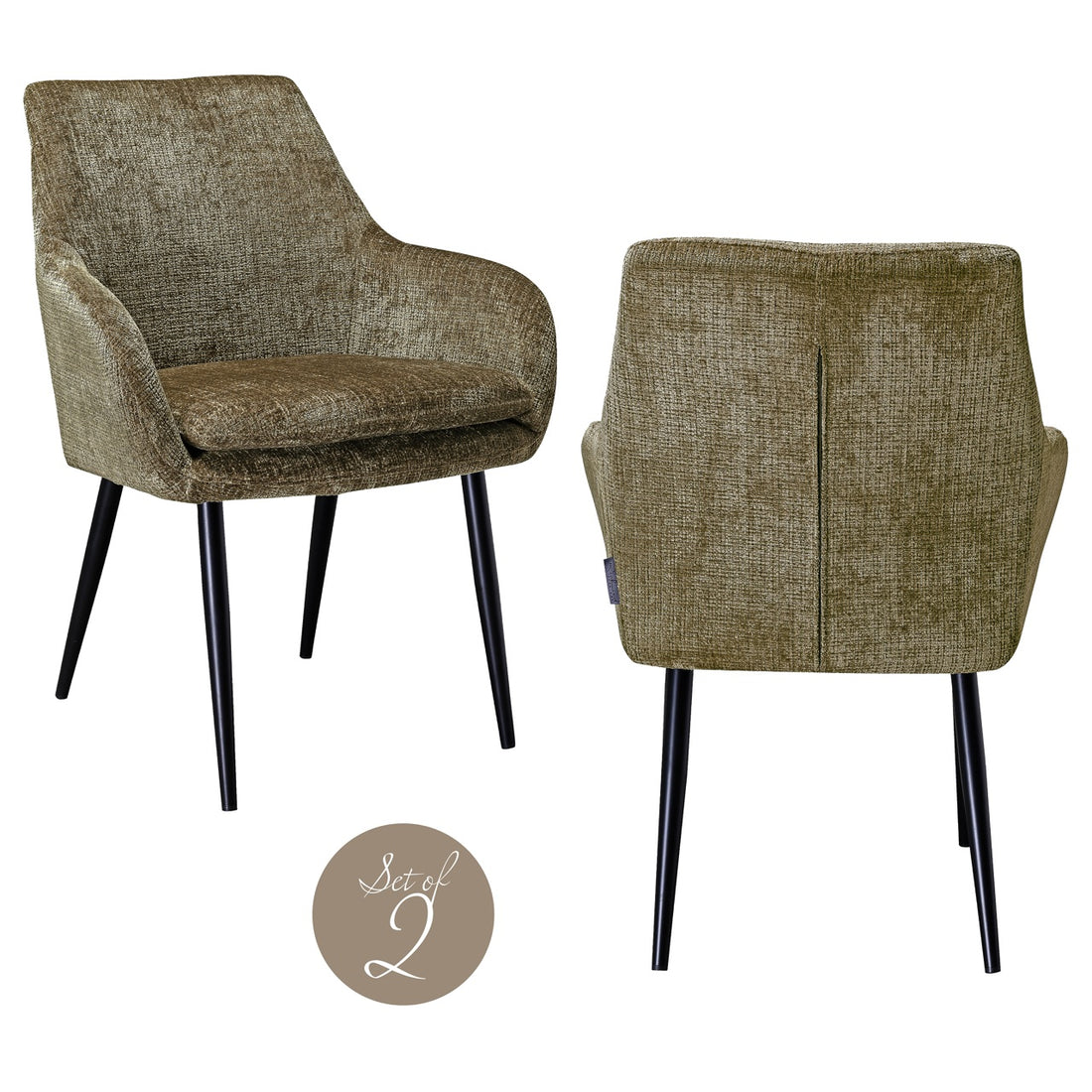 Richmond Interiors Esszimmerstuhl Chrissy niagara stone (Set of 2) Esszimmerstuhl Richmond Interiors