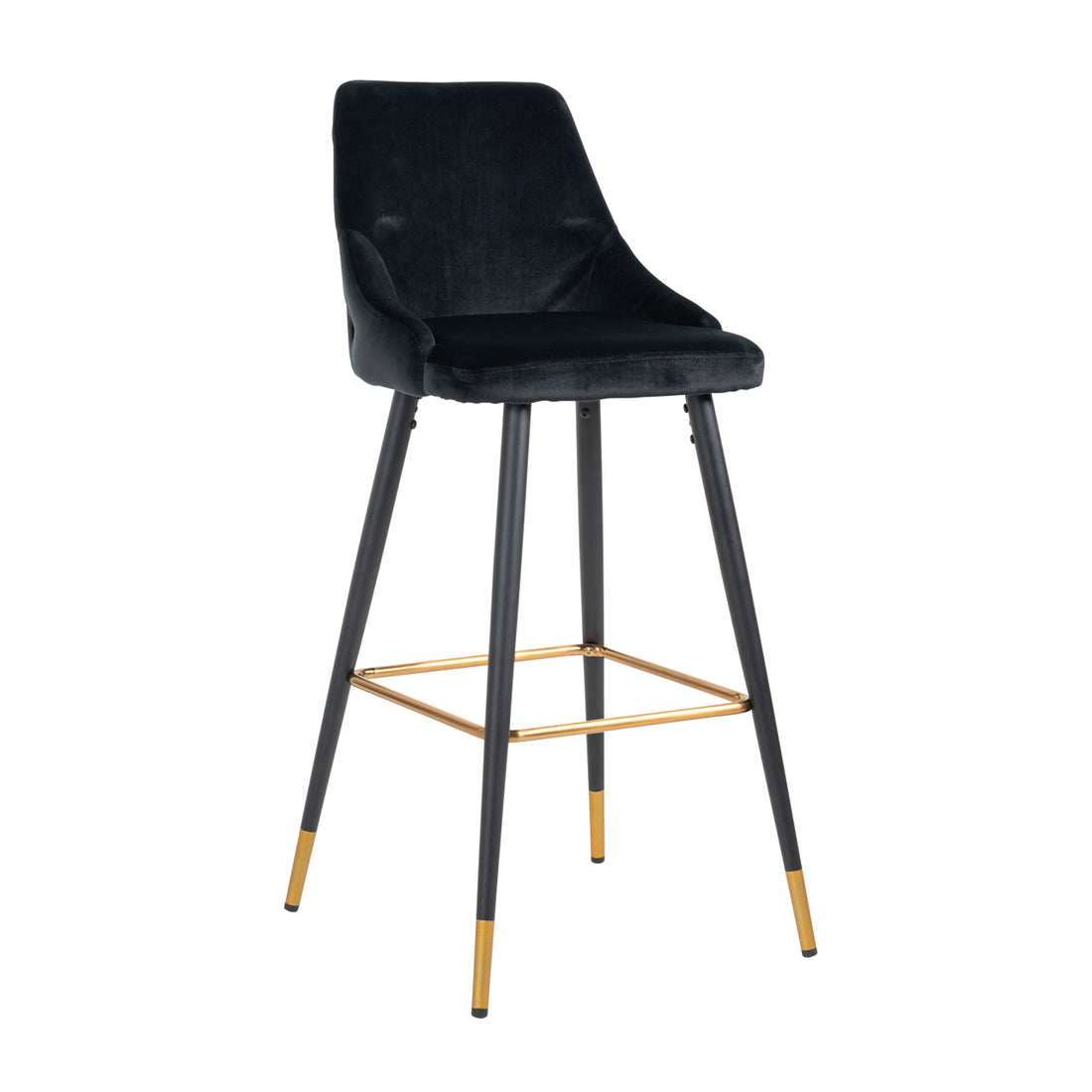 Richmond Interiors Barhocker Imani black velvet (Set of 2) Barhocker Richmond Interiors