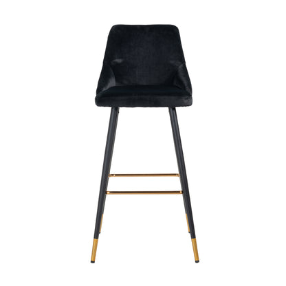 Richmond Interiors Barhocker Imani black velvet (Set of 2) Barhocker Richmond Interiors
