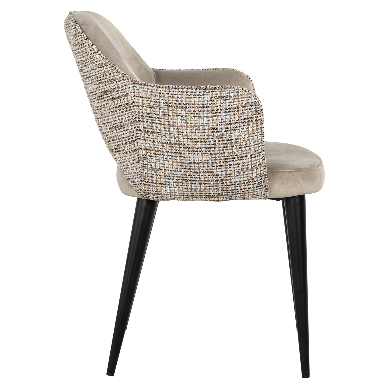 Richmond Interiors Esszimmerstuhl Giovanna trendy nature / khaki velvet fire retardant Esszimmerstuhl Richmond Interiors