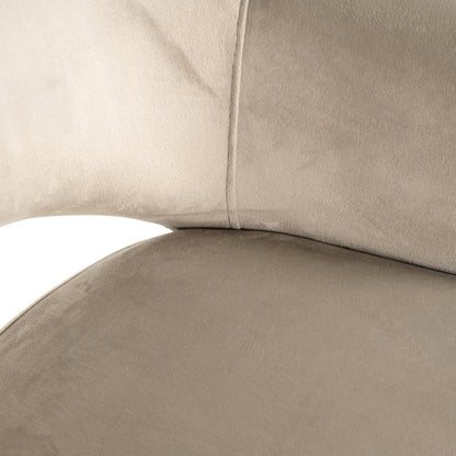 Richmond Interiors Esszimmerstuhl Giovanna trendy nature / khaki velvet fire retardant Esszimmerstuhl Richmond Interiors