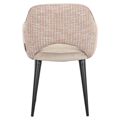 Richmond Interiors Esszimmerstuhl Giovanna trendy rose / khaki velvet Esszimmerstuhl Richmond Interiors