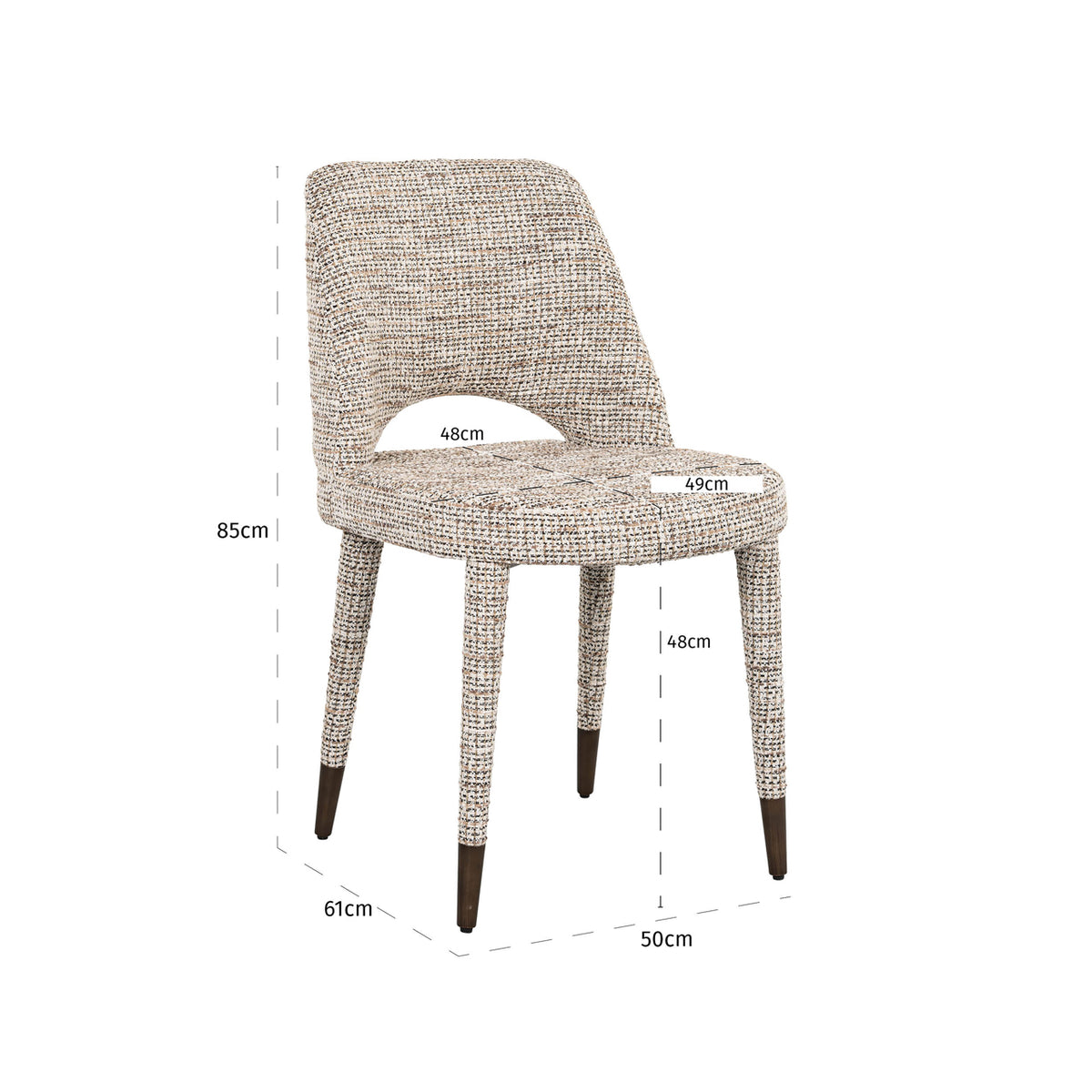 Richmond Interiors Esszimmerstuhl Cecilia trendy nature (Set of 2) Richmond Interiors