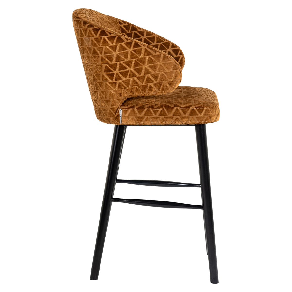 Richmond Interiors Barhocker Indigo old gold triangle Richmond Interiors