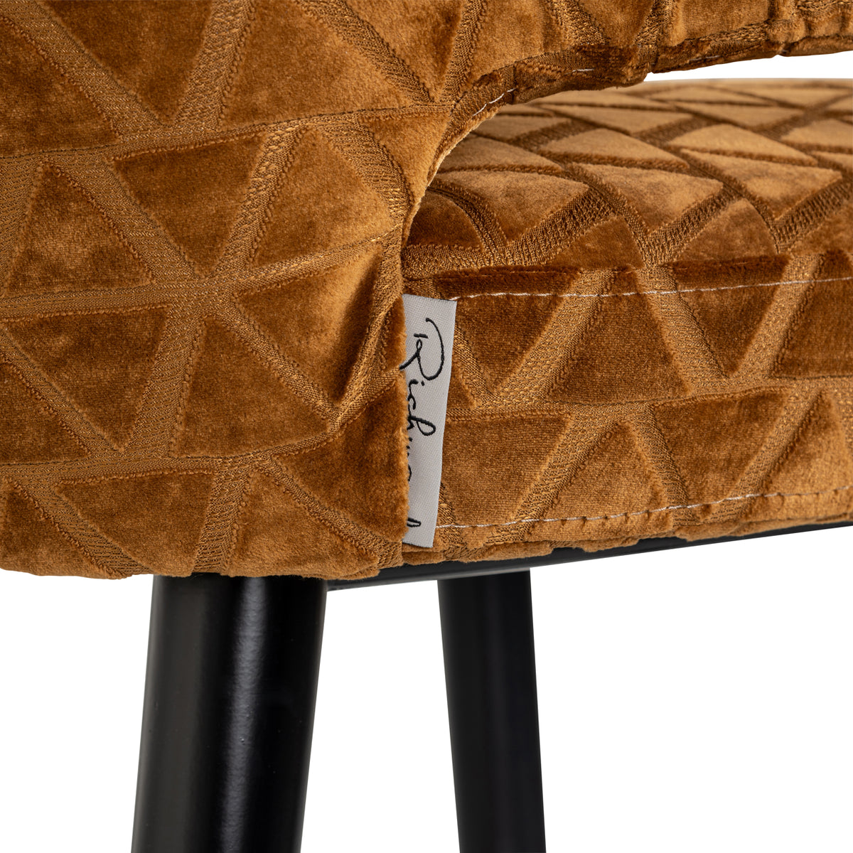 Richmond Interiors Barhocker Indigo old gold triangle Richmond Interiors