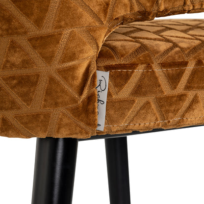 Richmond Interiors Barhocker Indigo old gold triangle Richmond Interiors