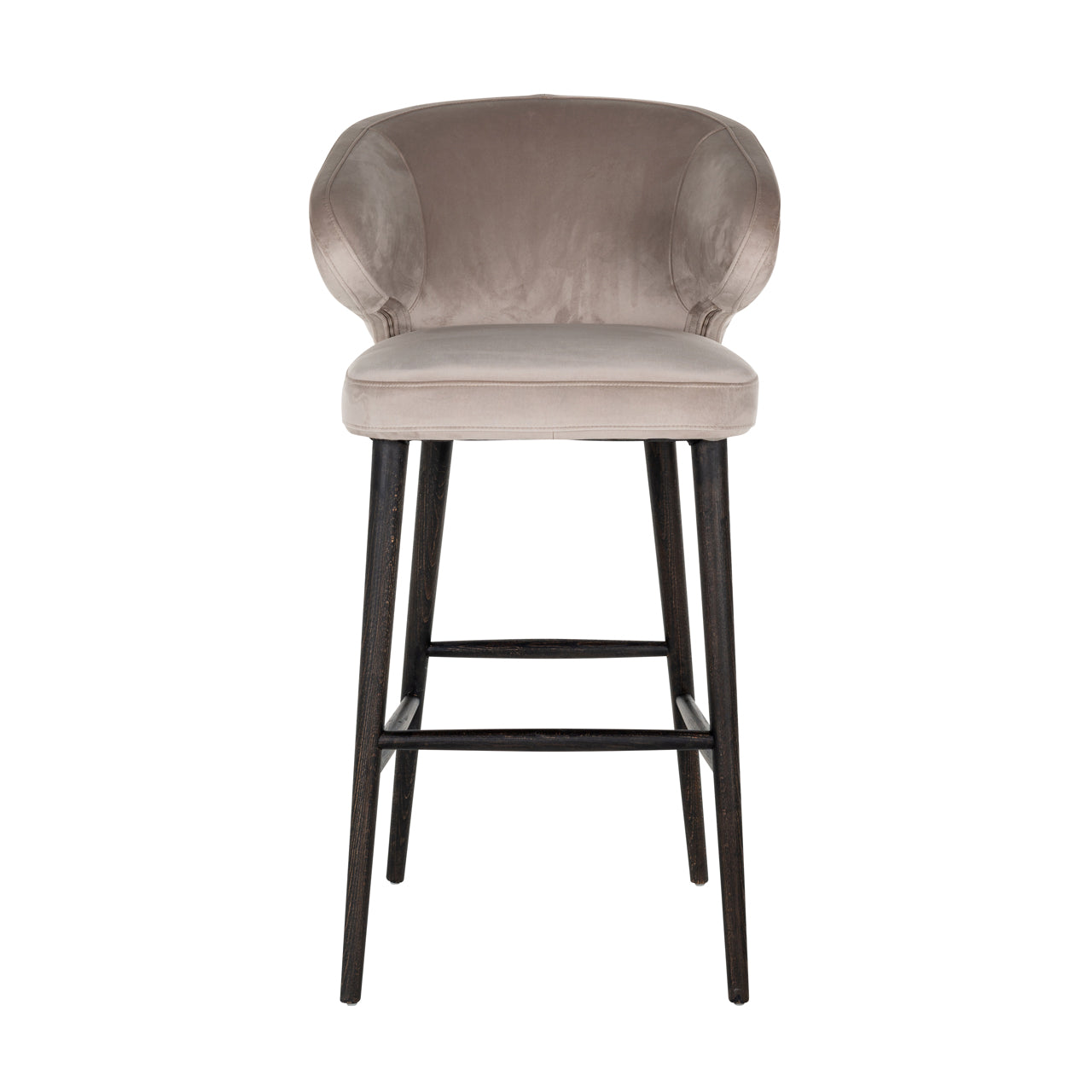 Richmond Interiors Barhocker Indigo khaki velvet Barhocker Richmond Interiors