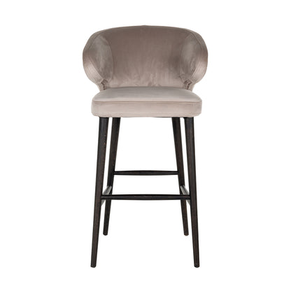 Richmond Interiors Barhocker Indigo khaki velvet Barhocker Richmond Interiors
