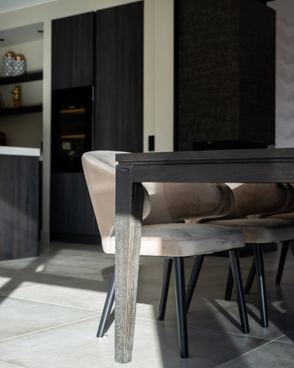 Richmond Interiors Barhocker Indigo khaki velvet Barhocker Richmond Interiors