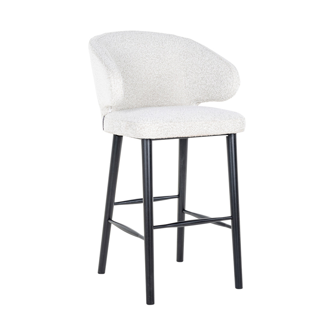Richmond Interiors Barhocker Indigo white bouclé Barhocker Richmond Interiors
