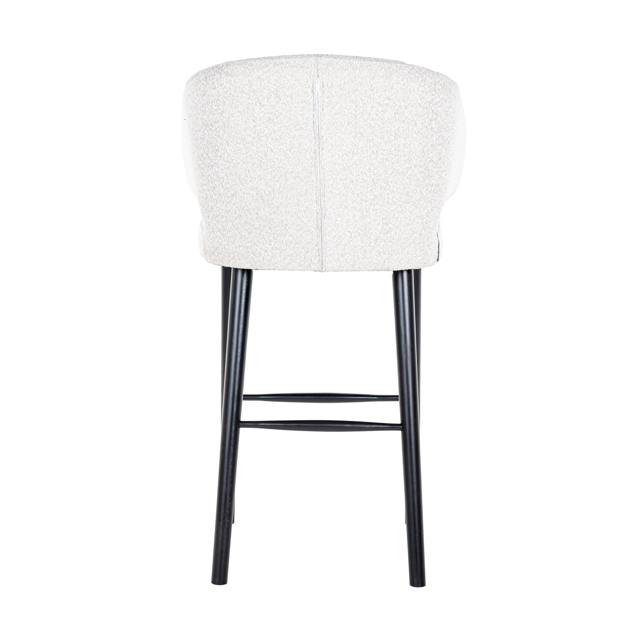 Richmond Interiors - Indigo witte bouclé barkruk
