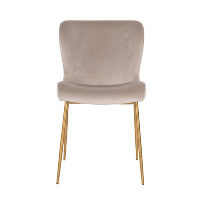 Richmond Interiors Esszimmerstuhl Odessa khaki velvet fire retardant (Set of 2) Esszimmerstuhl Richmond Interiors