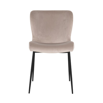 Richmond Interiors Esszimmerstuhl Darby khaki velvet fire retardant (Set of 2) Esszimmerstuhl Richmond Interiors