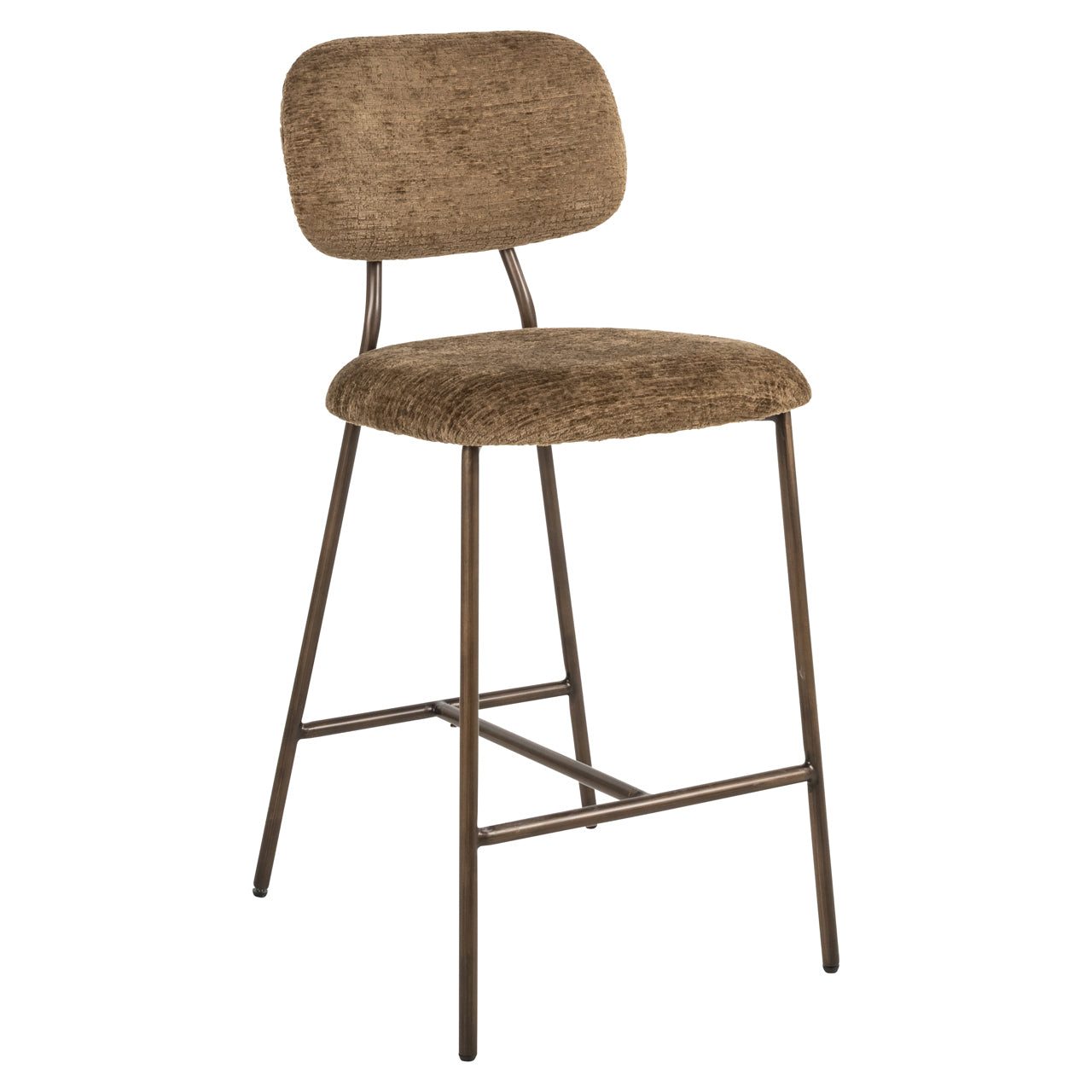 Richmond Interiors Thekenstuhl Xenia brandy fusion fire retardant (Set of 2) Thekenstuhl Richmond Interiors