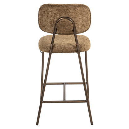 Richmond Interiors Thekenstuhl Xenia brandy fusion fire retardant (Set of 2) Thekenstuhl Richmond Interiors
