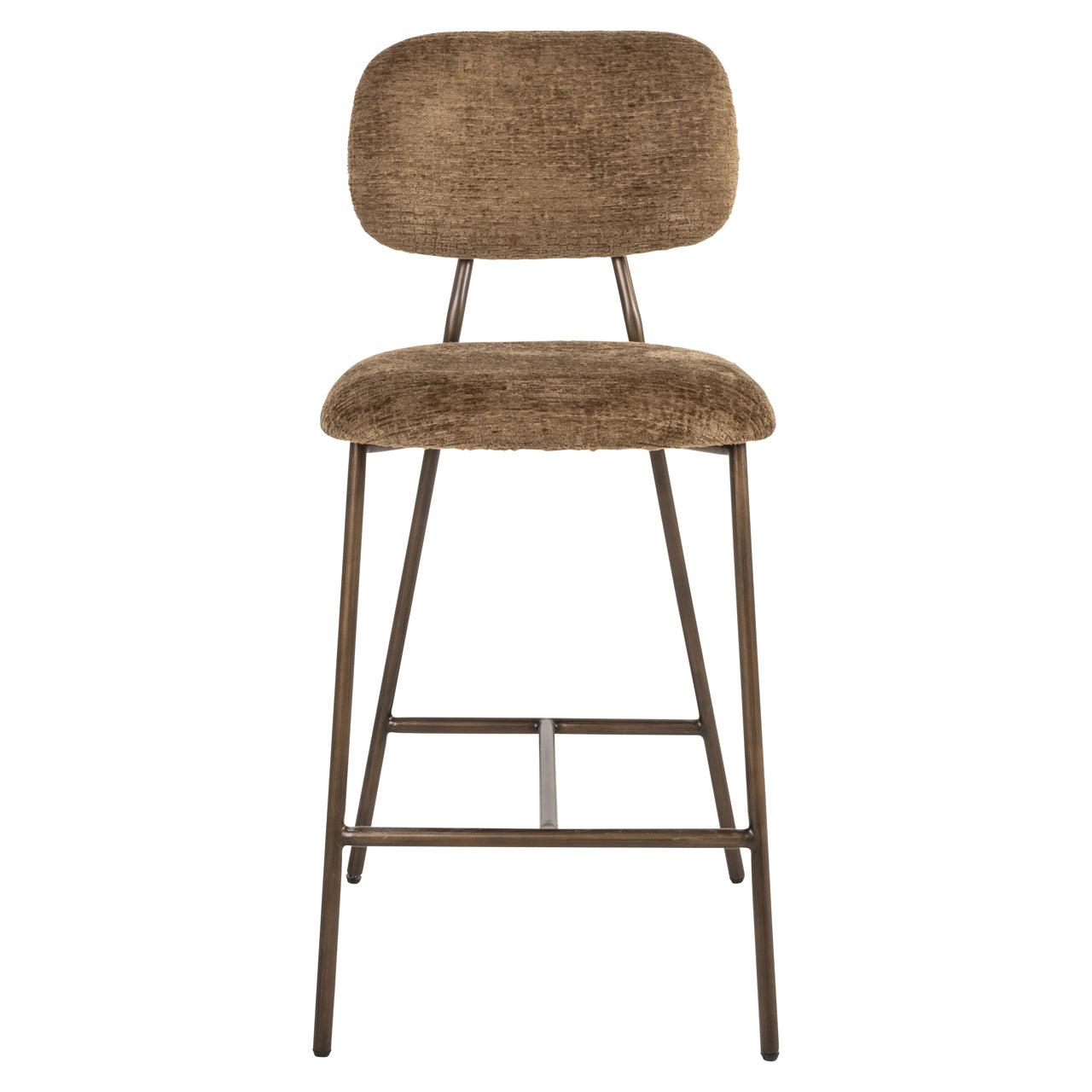 Richmond Interiors Thekenstuhl Xenia brandy fusion fire retardant (Set of 2) Thekenstuhl Richmond Interiors