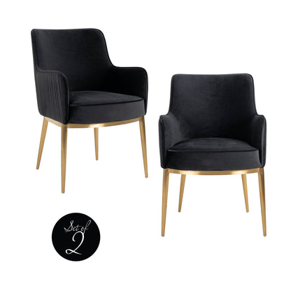 Richmond Interiors Esszimmerstuhl Breeze quartz anthracite fire retardant (Set of 2) Esszimmerstuhl Richmond Interiors