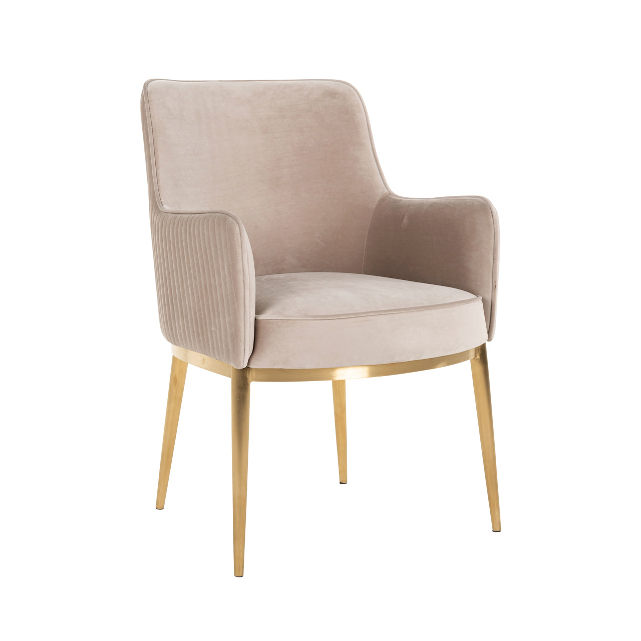 Richmond Interiors Esszimmerstuhl Breeze khaki velvet fire retardant (Set of 2) Esszimmerstuhl Richmond Interiors