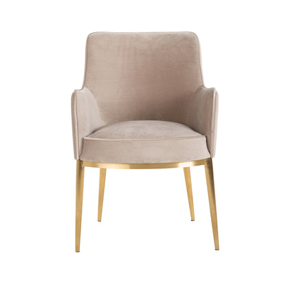 Richmond Interiors Esszimmerstuhl Breeze khaki velvet fire retardant (Set of 2) Esszimmerstuhl Richmond Interiors