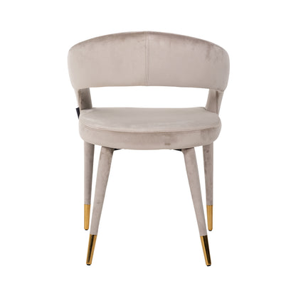 Richmond Interiors Esszimmerstuhl Gia khaki velvet fire retardant Esszimmerstuhl Richmond Interiors